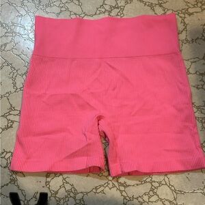 Pink Women's High-Waisted Shorts